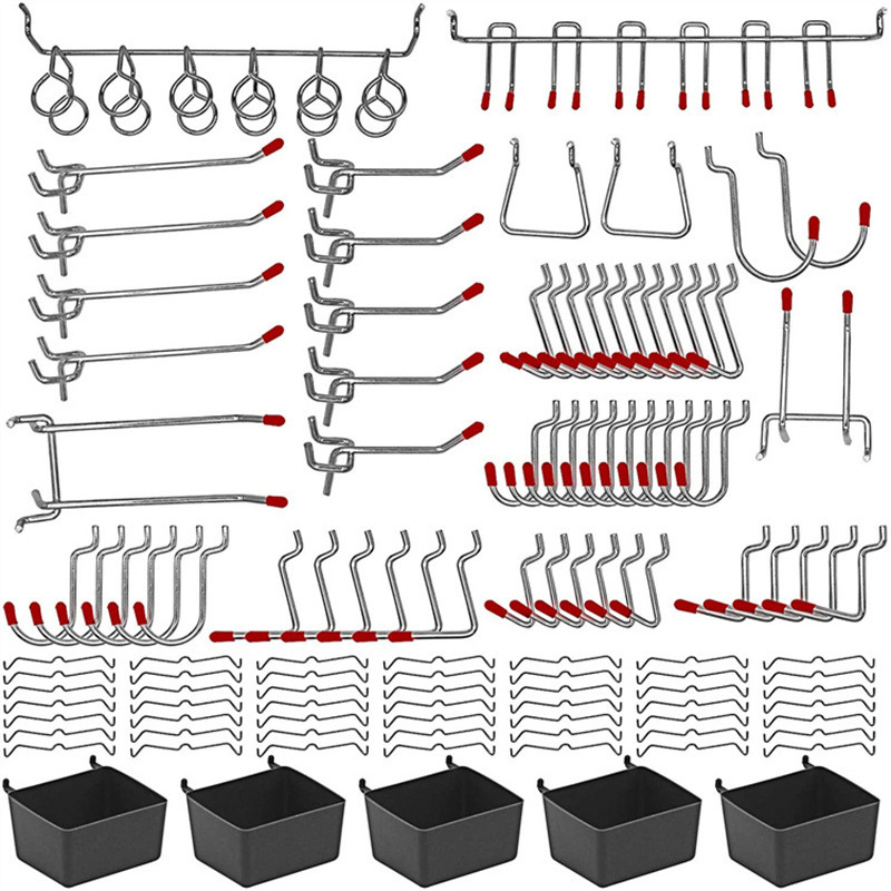 Workshop Tools Board - 114 pçs pegboard ganchos conjunto de