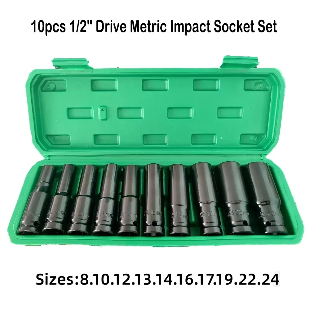 Workshop Hand Tools - Conjunto de Soquetes de Impacto Métricos