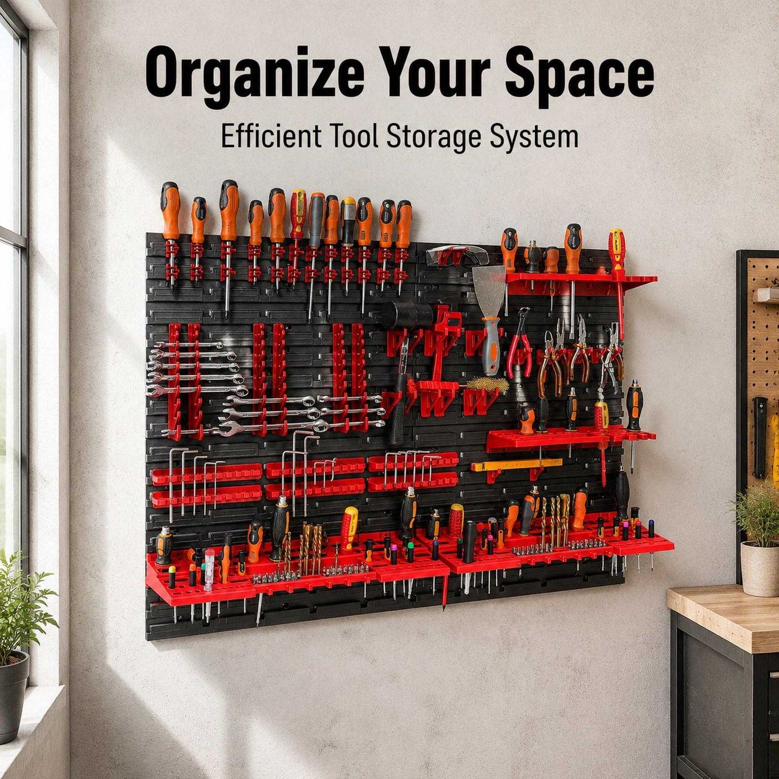 Workshop Tools Board - Caixas de Armazenamento Montadas na Parede