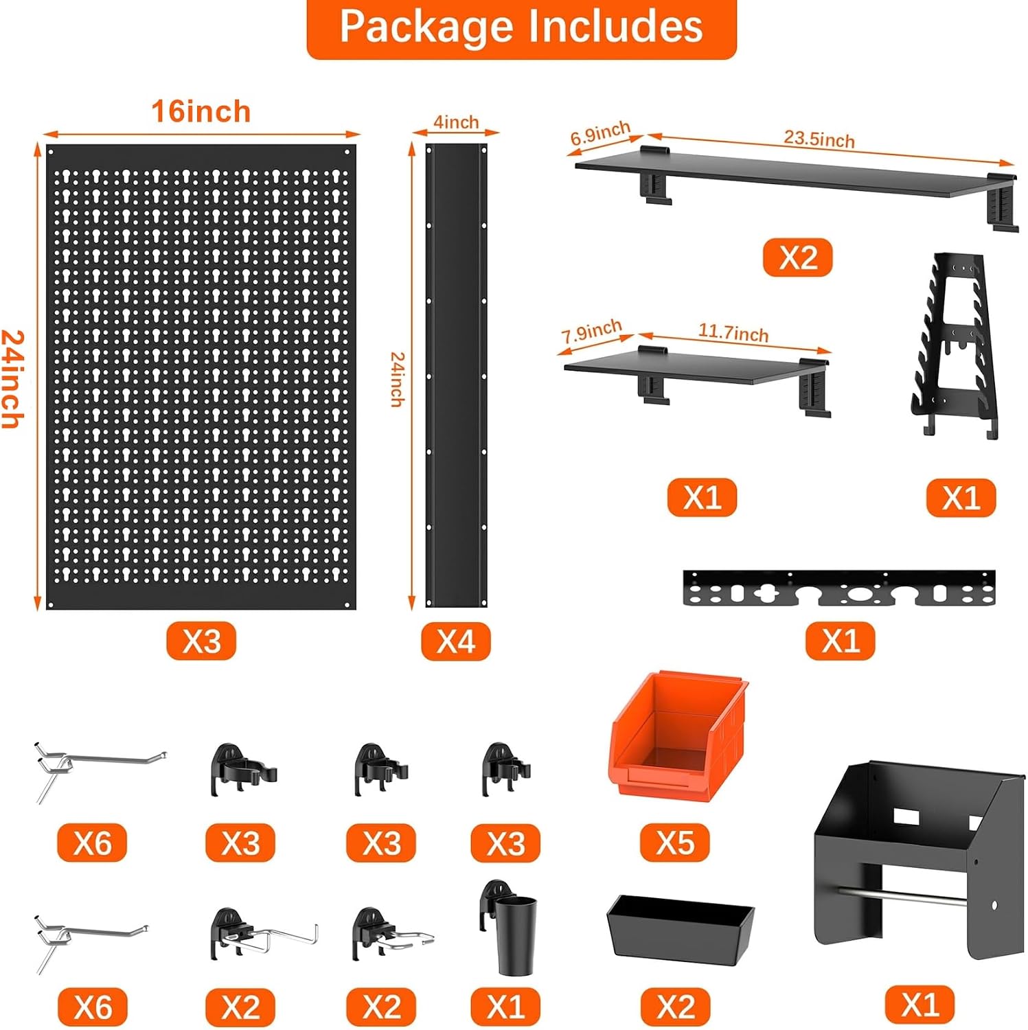 Kit de Painel Organizador de P - Workshop Tools Display avaliação e preço